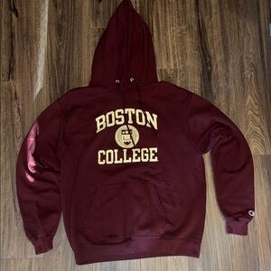 Champion Maroon Hoodie with Boston College Logo